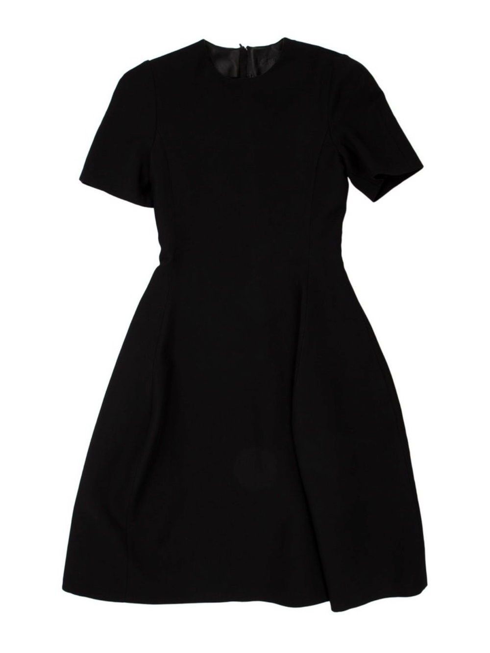 Loewe Black Short-Sleeve Fit-and-Flare Mini Dress